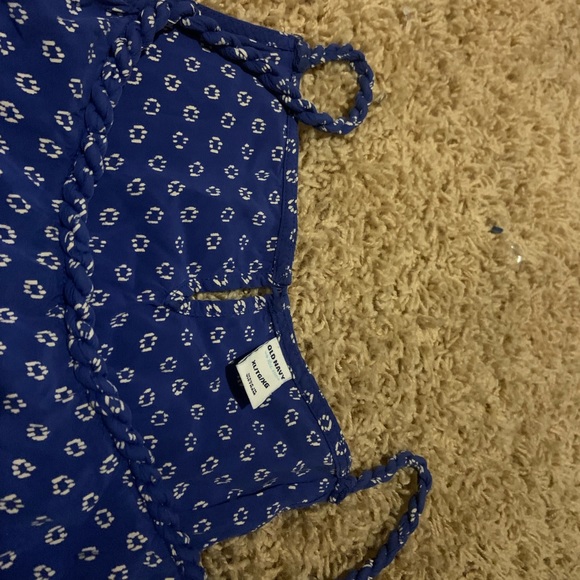 Old navy  XL blue and white summer dress - Picture 2 of 2